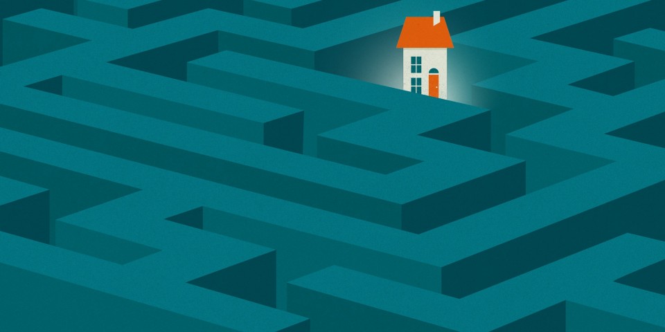 House in the middle of a maze. We'll help you find the right mortgage for you